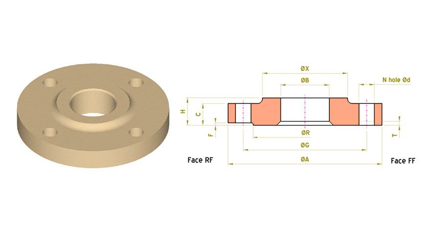 CuNi Flange