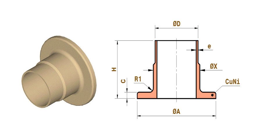 CuNi Flange